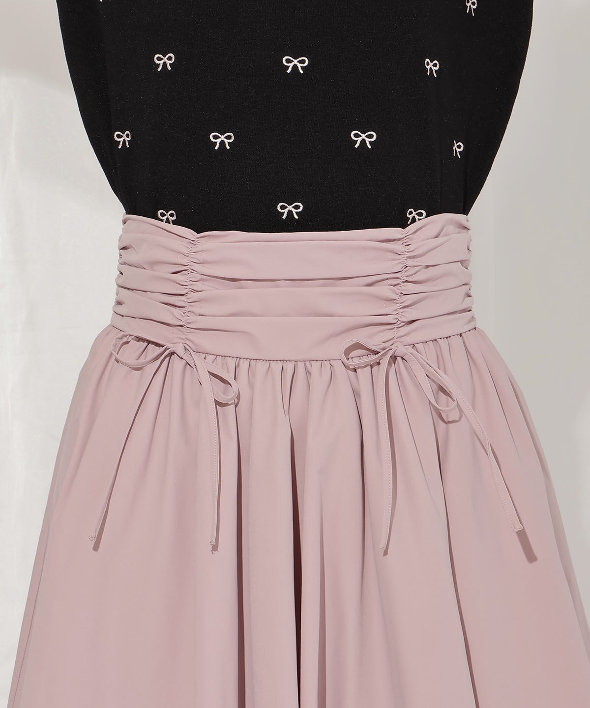 WILLSELECTION「ドロスト風リボンスカート」|フレア|