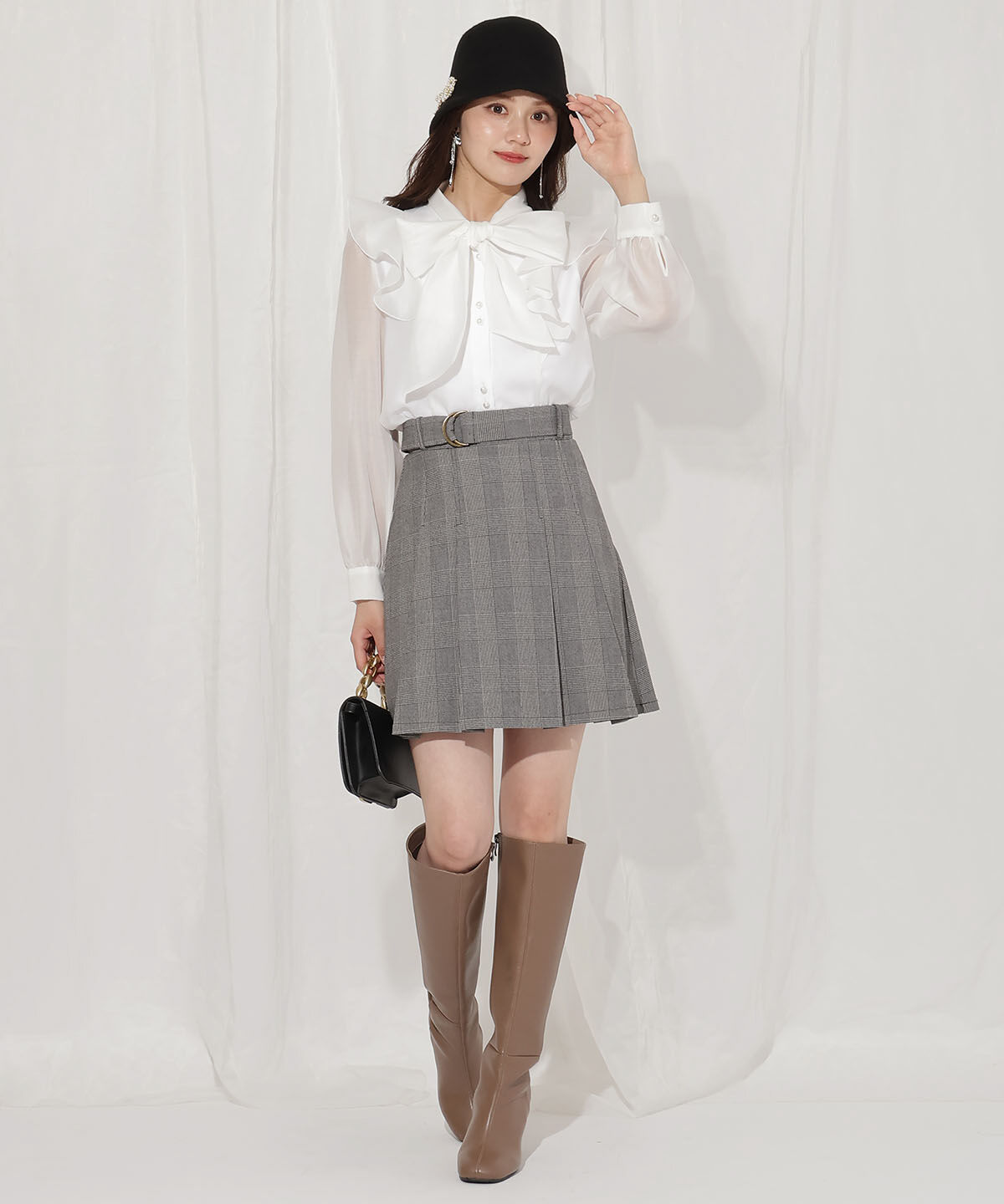 WILLSELECTION「シアーラッフルボウタイブラウス」|シャツ・ブラウス|