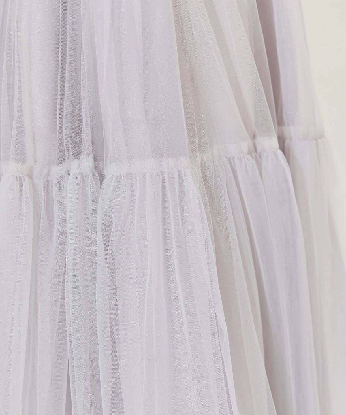 WILLSELECTION「ニュアンスカラーチュールティアードスカート」|フレア|