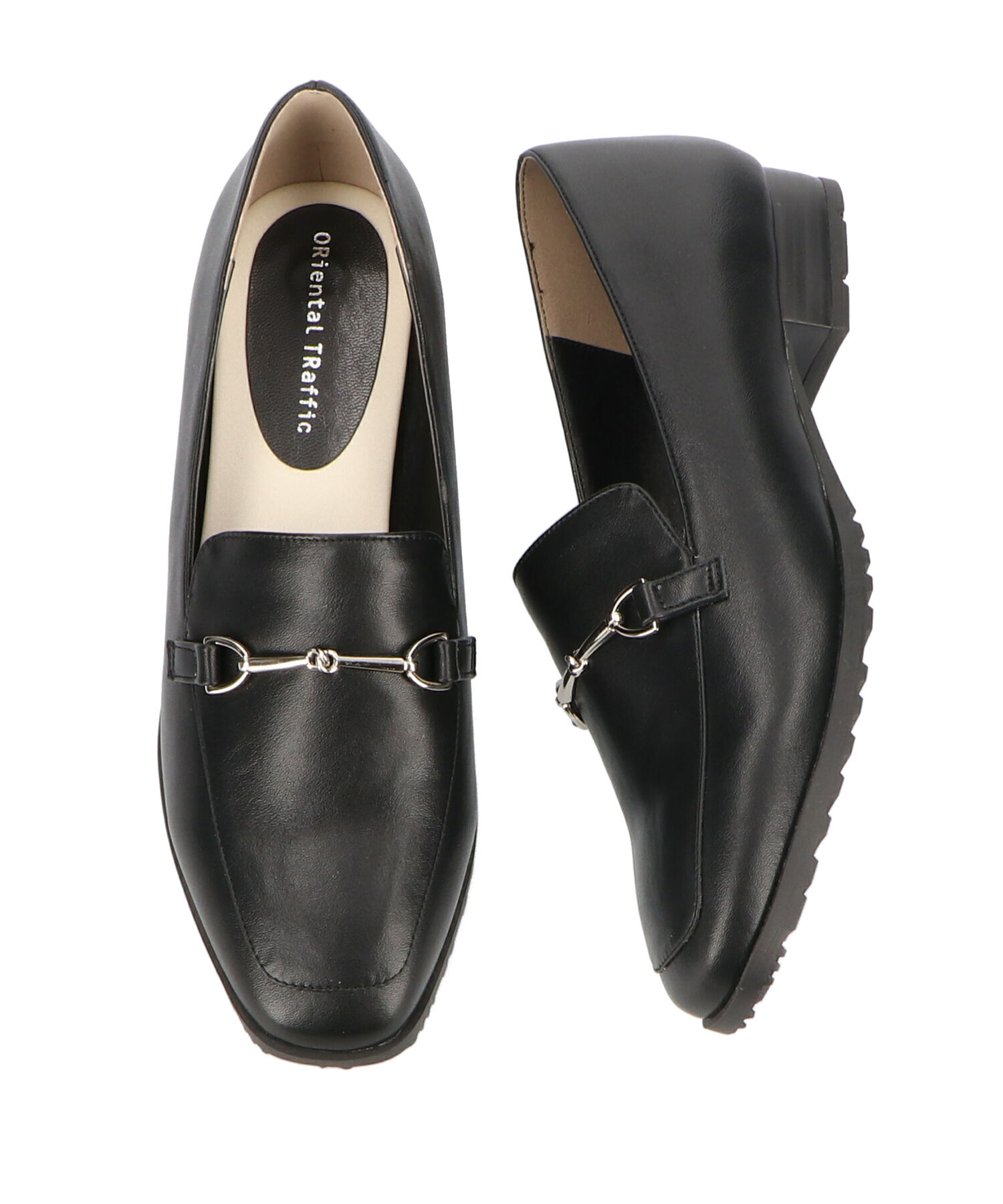 ORiental TRaffic「【防水】ビットモチーフレインローファー/R-1014 レインシューズ レインローファー 人気 トレンド」|パンプス|