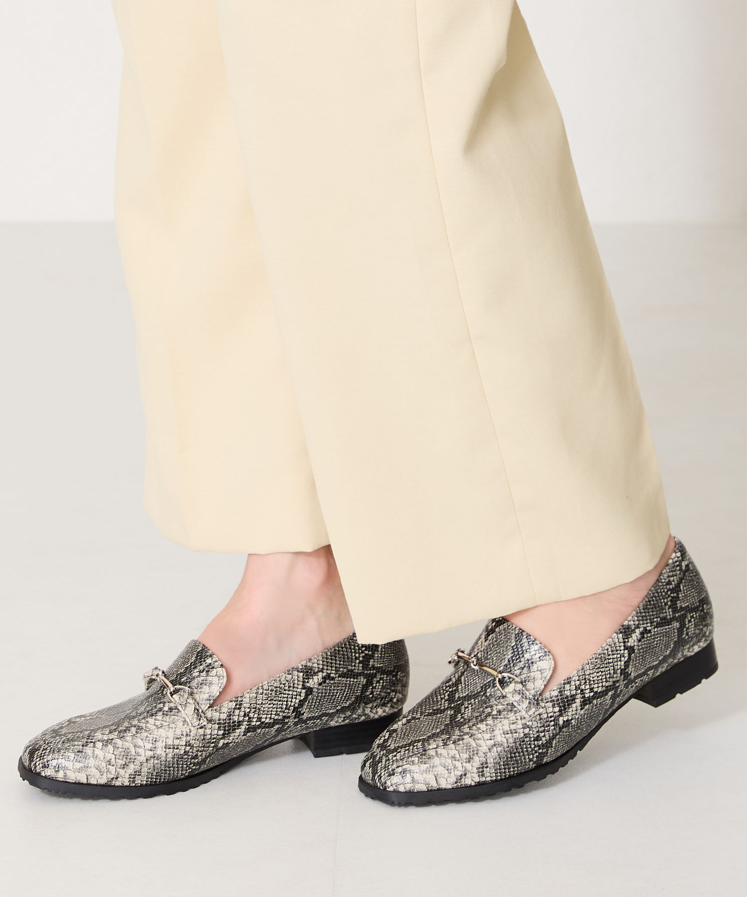 ORiental TRaffic「【防水】ビットモチーフレインローファー/R-1014 レインシューズ レインローファー 人気 トレンド」|パンプス|