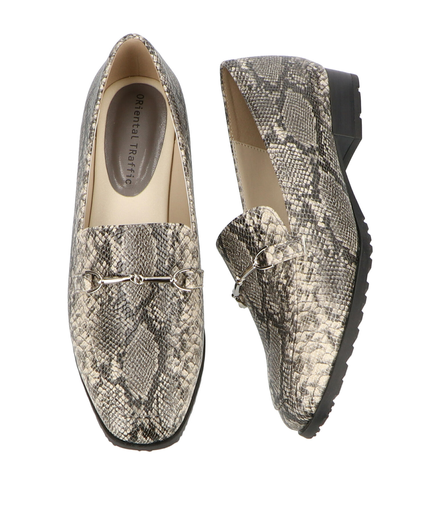 ORiental TRaffic「【防水】ビットモチーフレインローファー/R-1014 レインシューズ レインローファー 人気 トレンド」|パンプス|