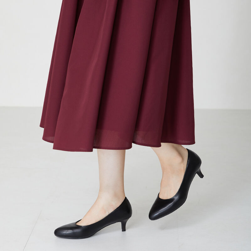 ORiental TRaffic「【跳べるパンプス/シリーズ累計１５０万足突破】アーモンドトゥ ミドルヒール /R-3213 パンプス」|パンプス|