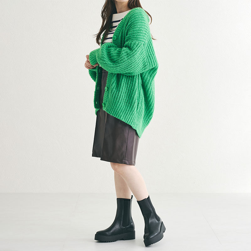 ORiental TRaffic「厚底 ミドル丈 サイドゴアブーツ /31439 ミドルブーツ」|ショートブーツ|