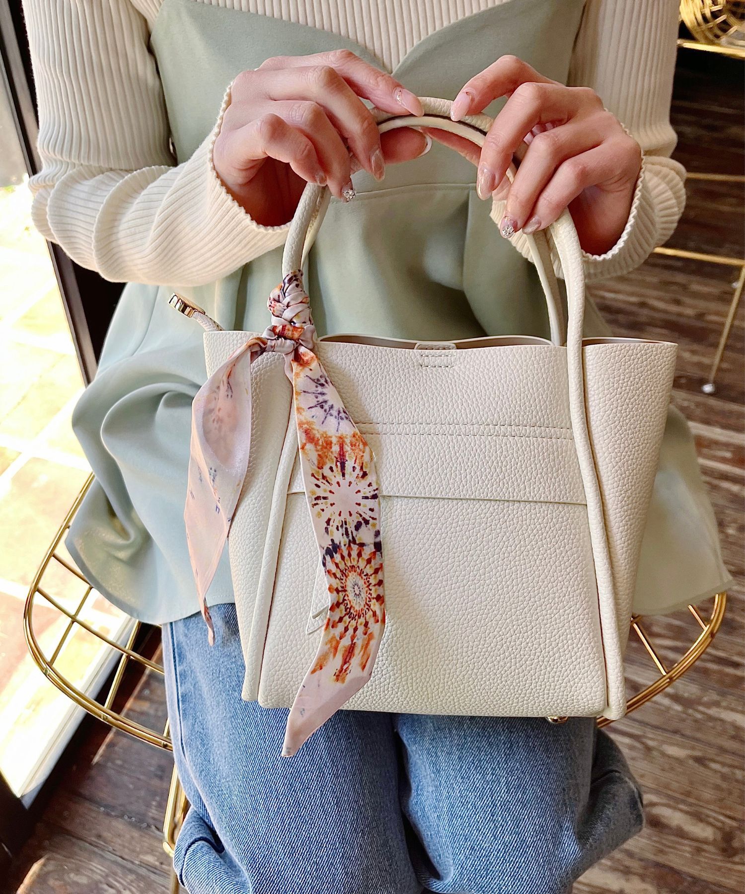 ORiental TRaffic「スカーフ付きハンドバッグ/BA-209」|ショルダー・メッセンジャー|