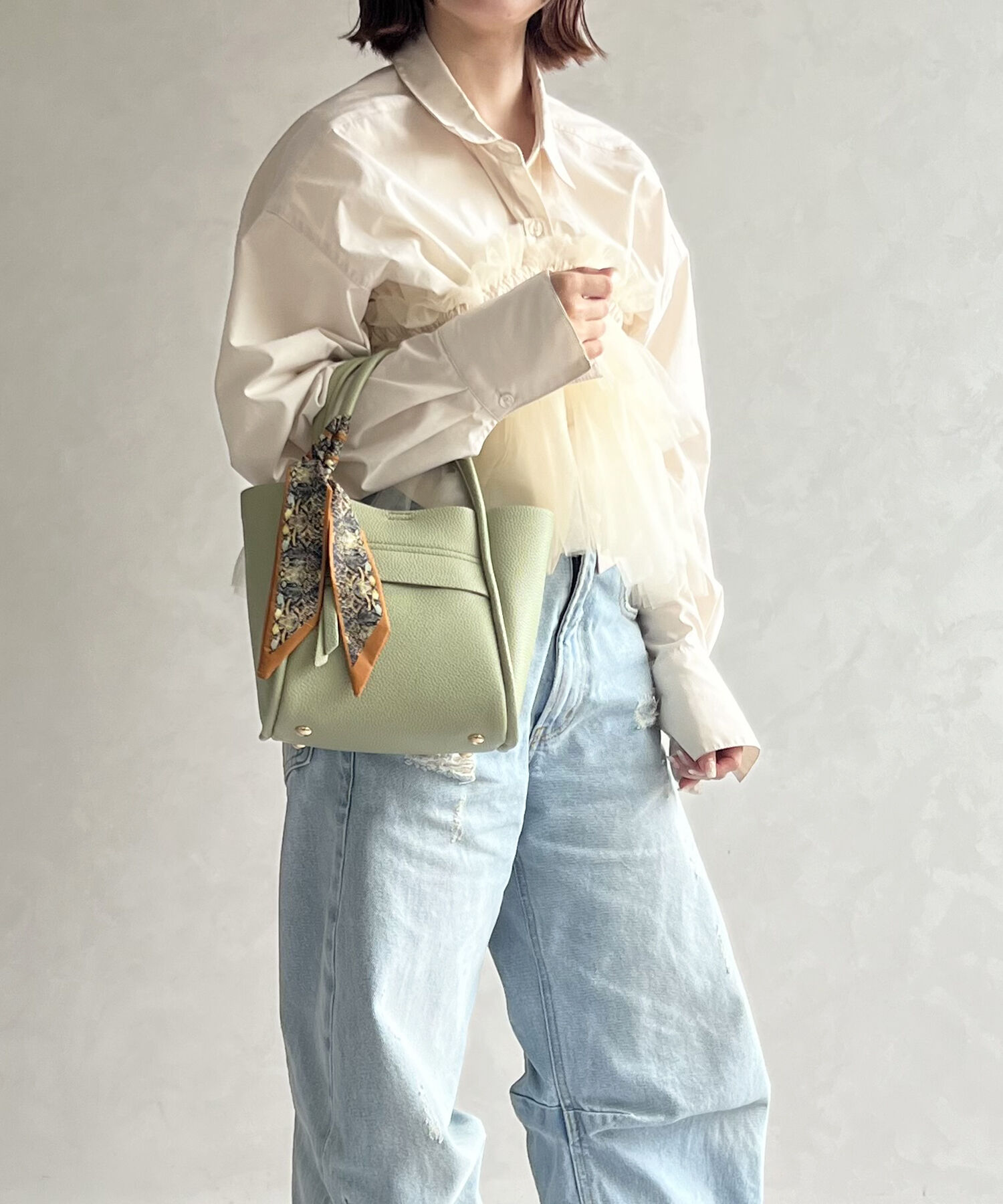 ORiental TRaffic「スカーフ付きハンドバッグ/BA-209」|ショルダー・メッセンジャー|