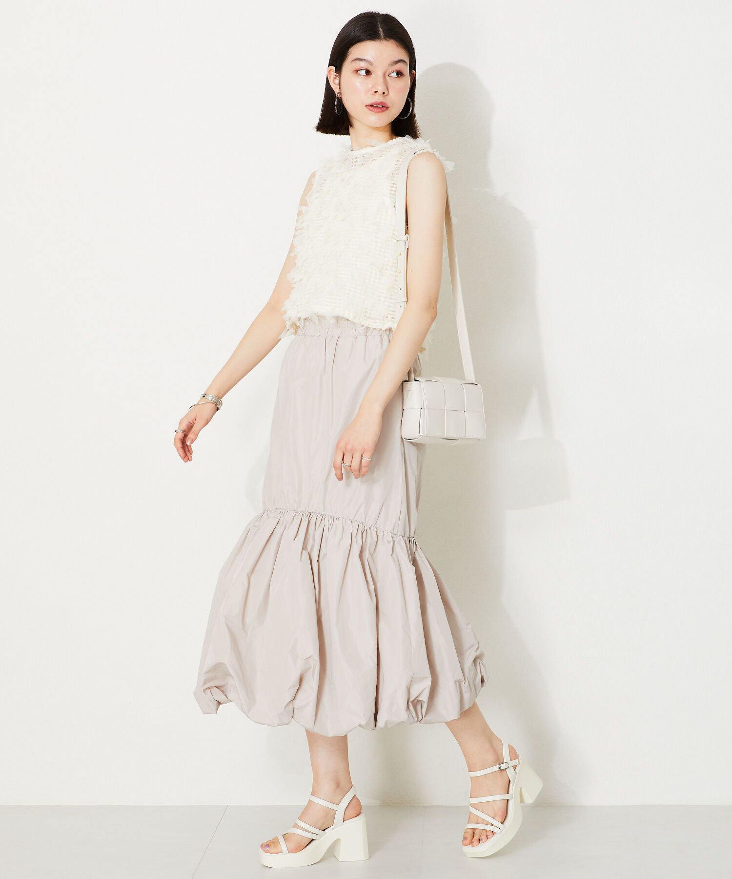 ORiental TRaffic「【BAG】編み込みショルダーバッグ/BA-213 ハンドバッグ ショルダーバッグ」|ショルダー・メッセンジャー|