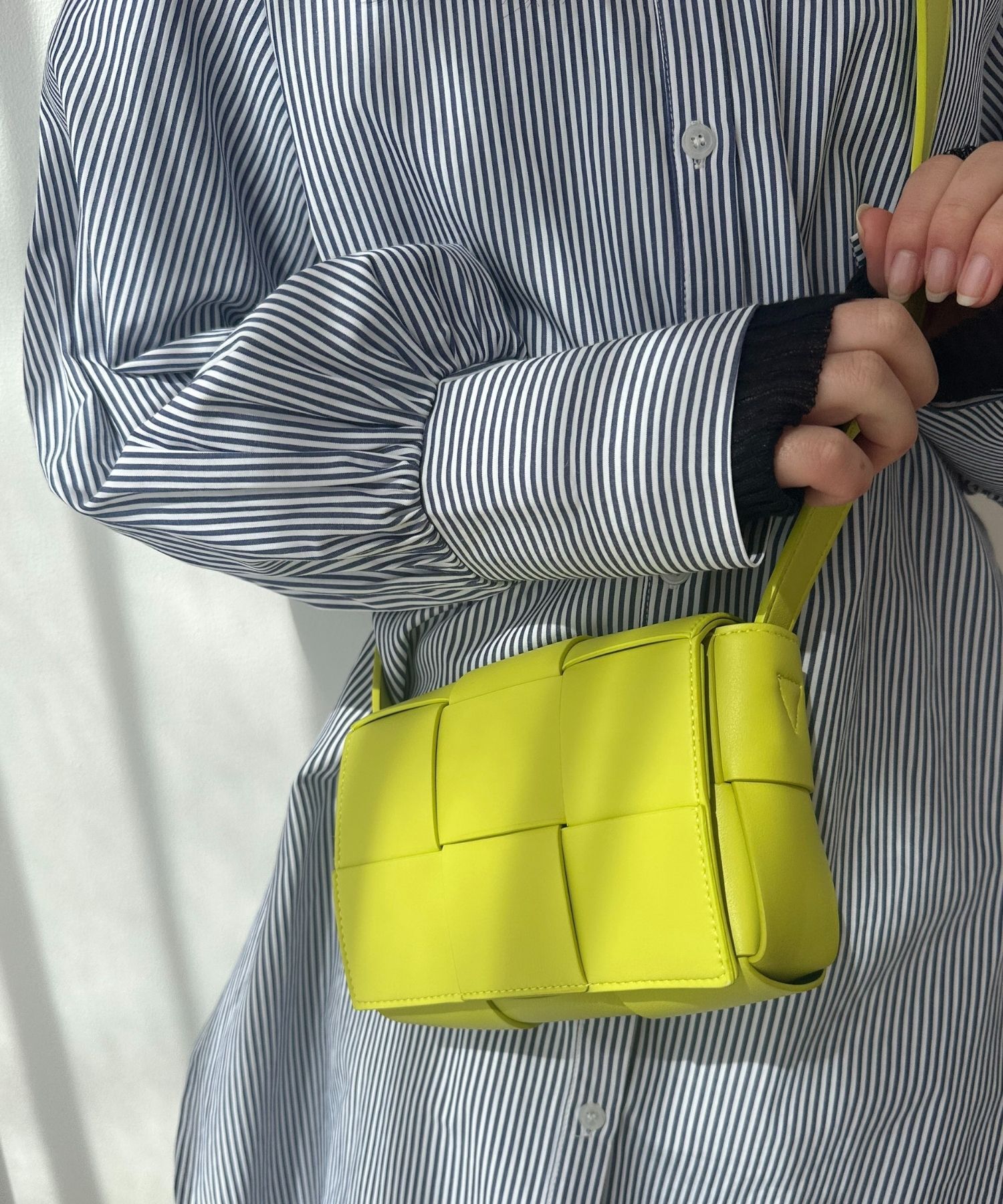 ORiental TRaffic「【BAG】編み込みショルダーバッグ/BA-213 ハンドバッグ ショルダーバッグ」|ショルダー・メッセンジャー|GREEN