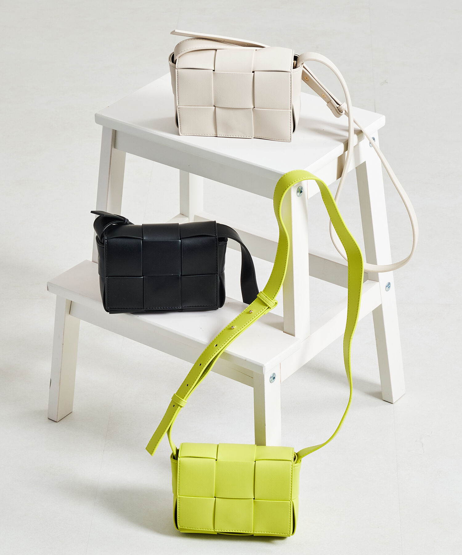 ORiental TRaffic「【BAG】編み込みショルダーバッグ/BA-213 ハンドバッグ ショルダーバッグ」|ショルダー・メッセンジャー|