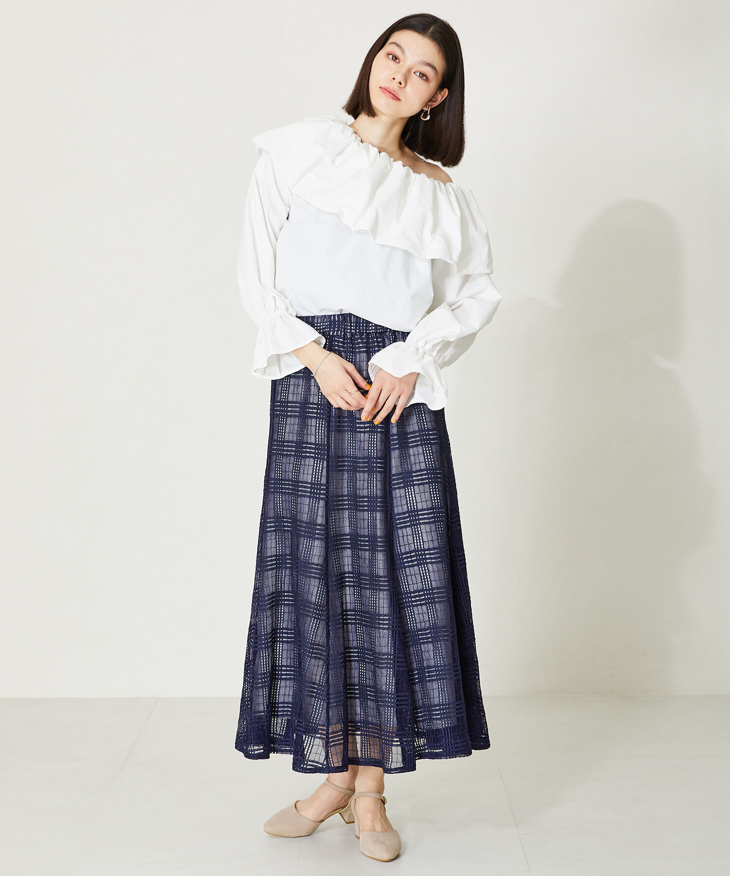 ORiental TRaffic「セパレートラインヒールパンプス/45101」|パンプス|