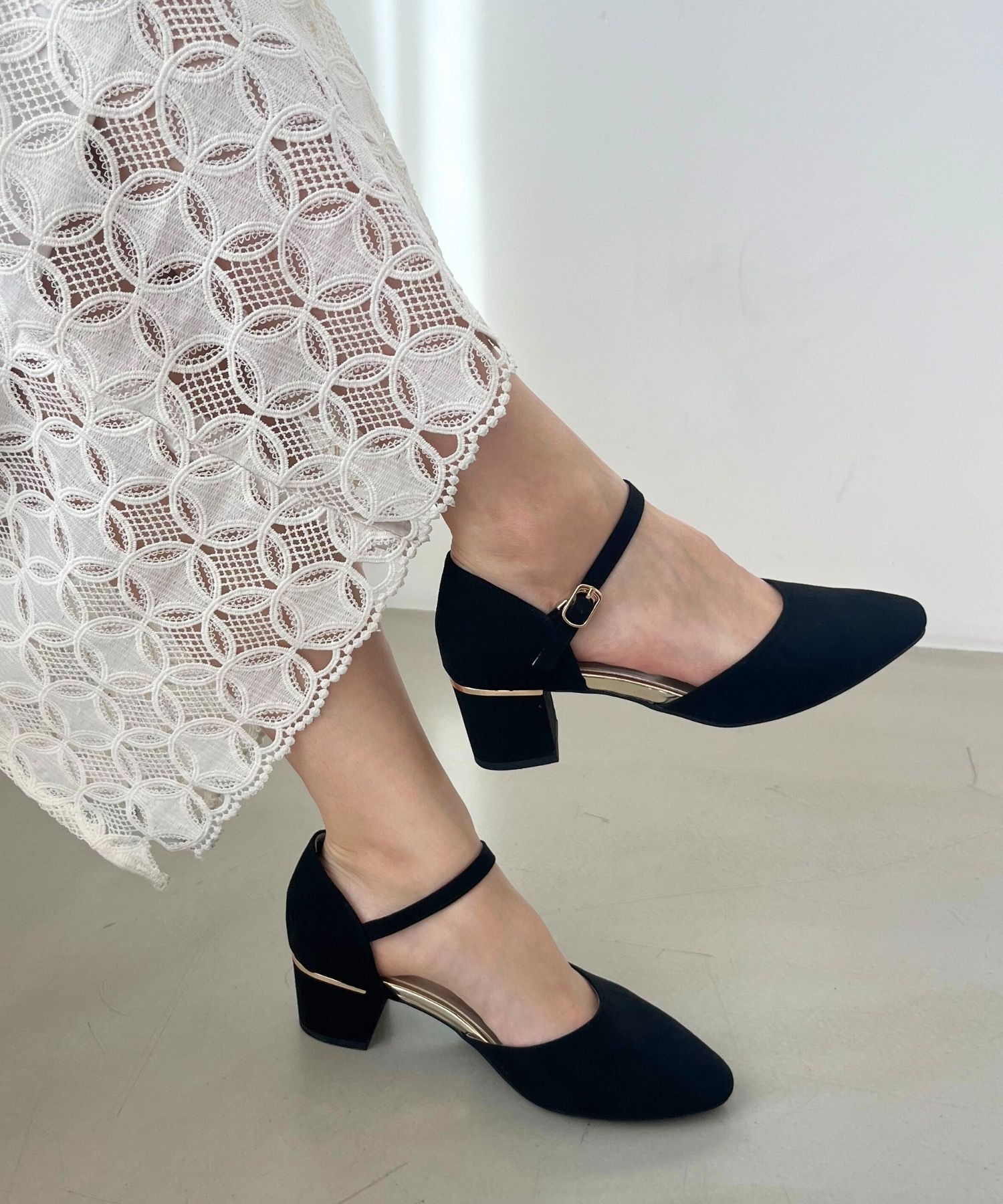 ORiental TRaffic「セパレートラインヒールパンプス/45101」|パンプス|