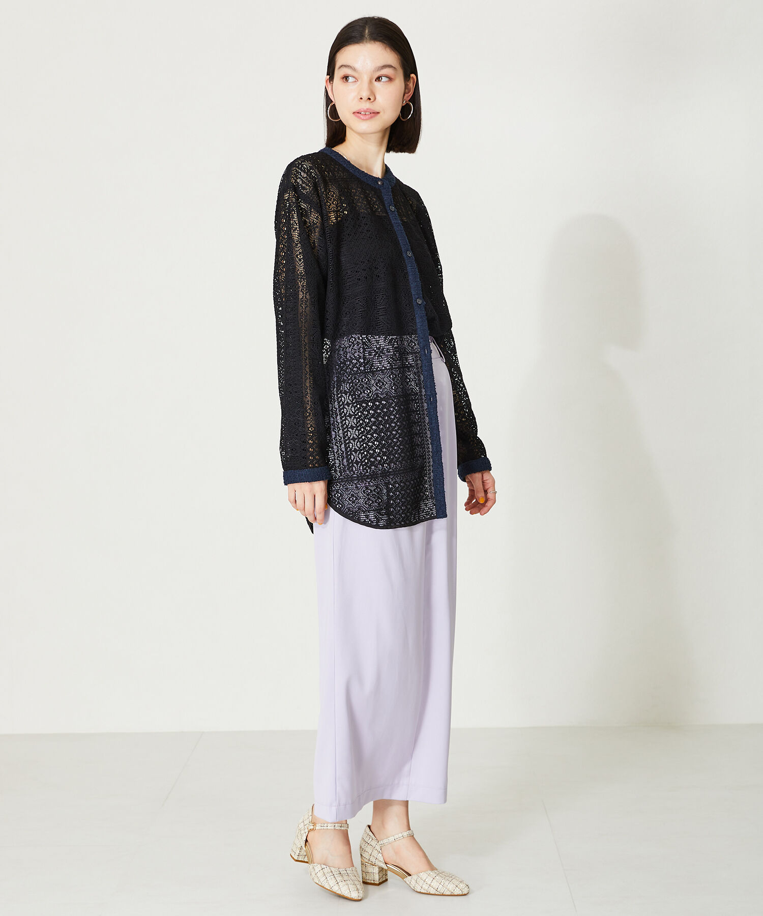 ORiental TRaffic「セパレートラインヒールパンプス/45101」|パンプス|