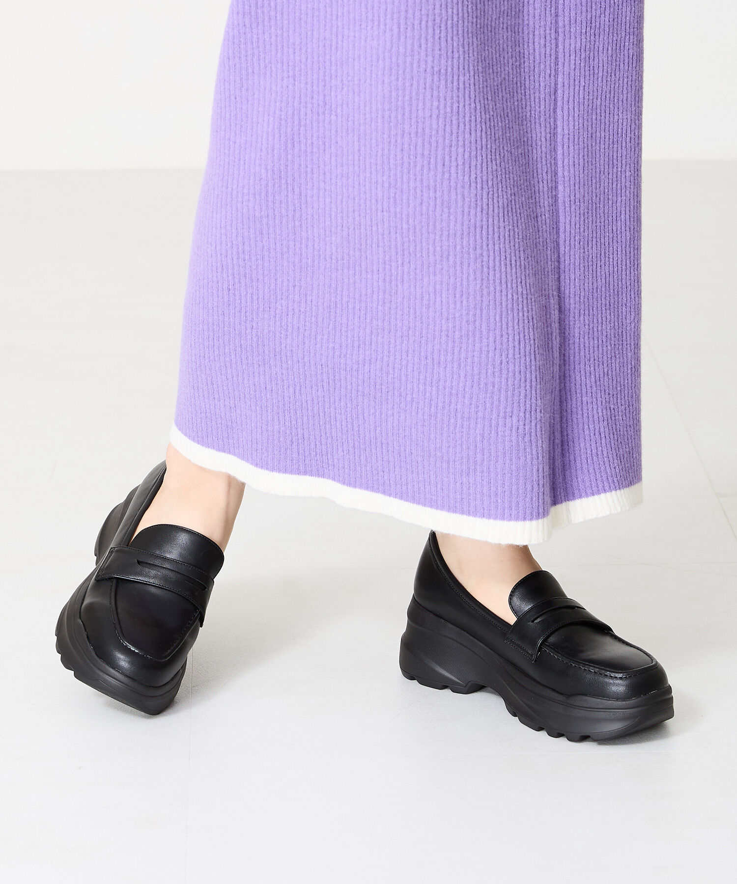 ORiental TRaffic「スニーカーソール ローファー /41316 厚底」|スニーカー|