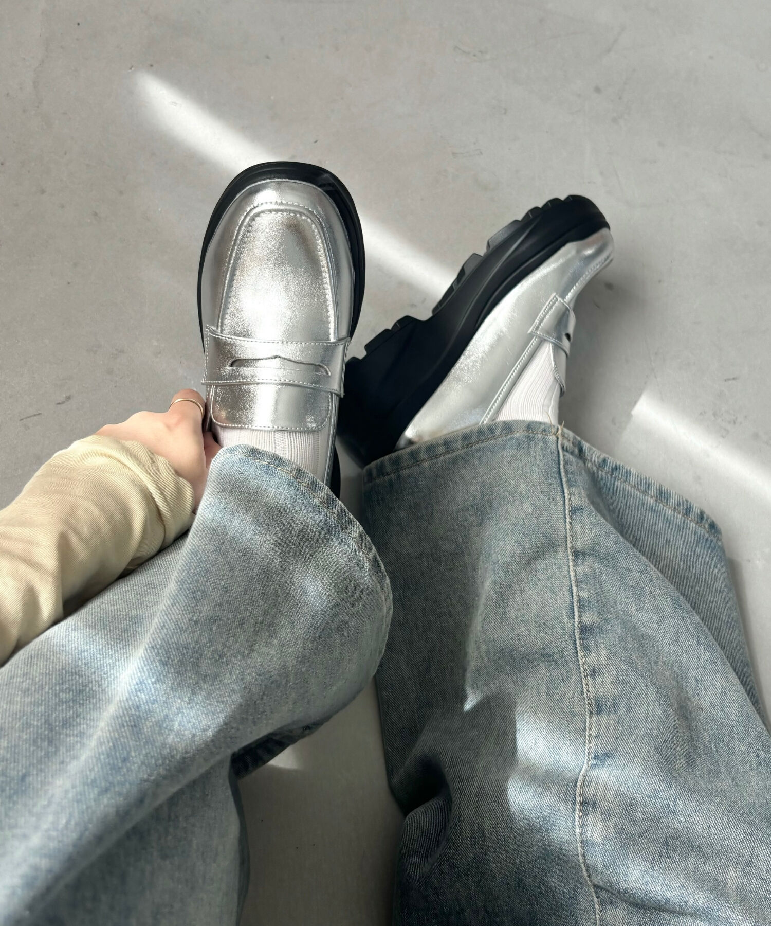 ORiental TRaffic「スニーカーソール ローファー /41316 厚底」|スニーカー|