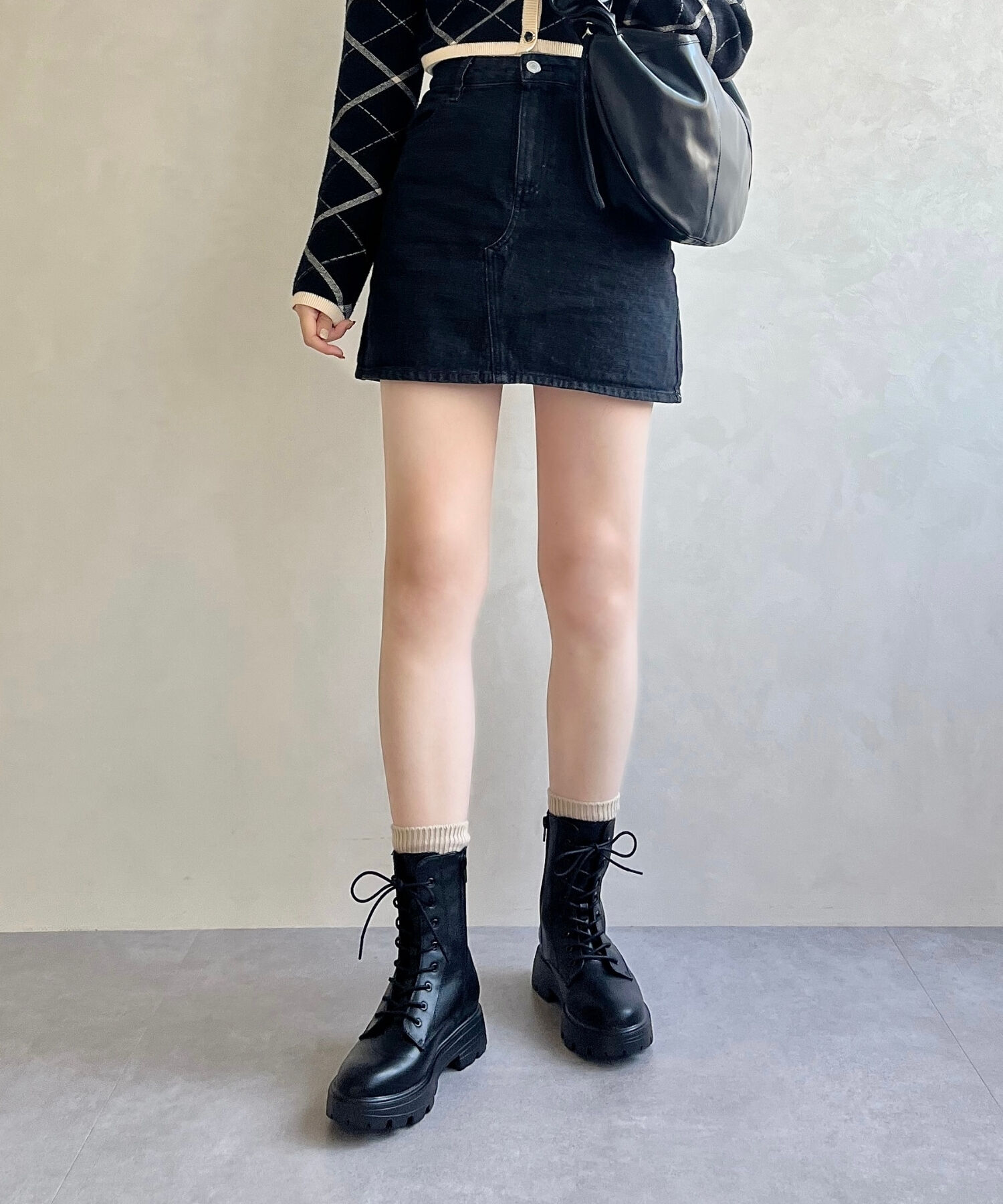 ORiental TRaffic「レースアップ 厚底 ブーツ /41401」|ショートブーツ|