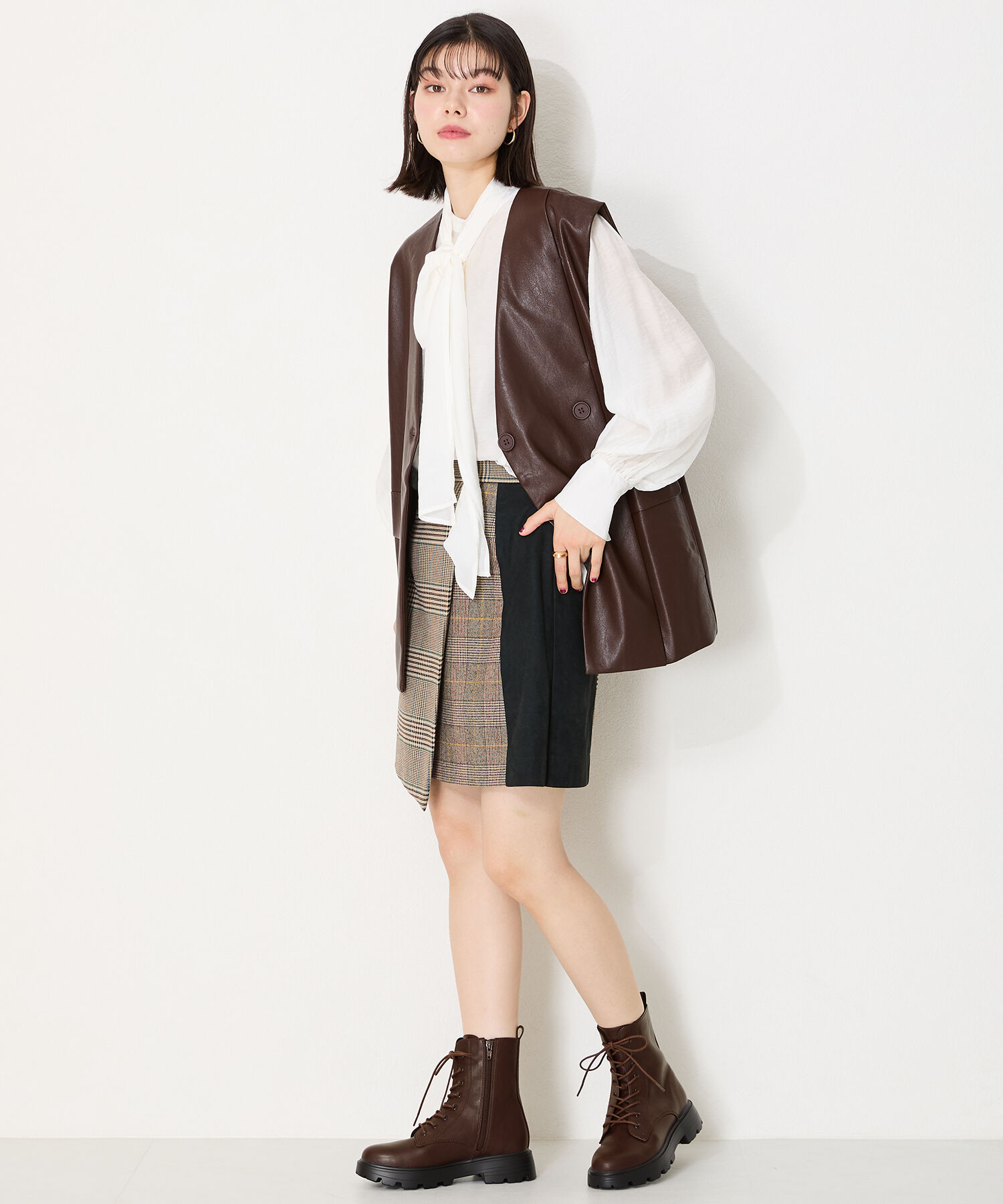 ORiental TRaffic「レースアップ 厚底 ブーツ /41401」|ショートブーツ|