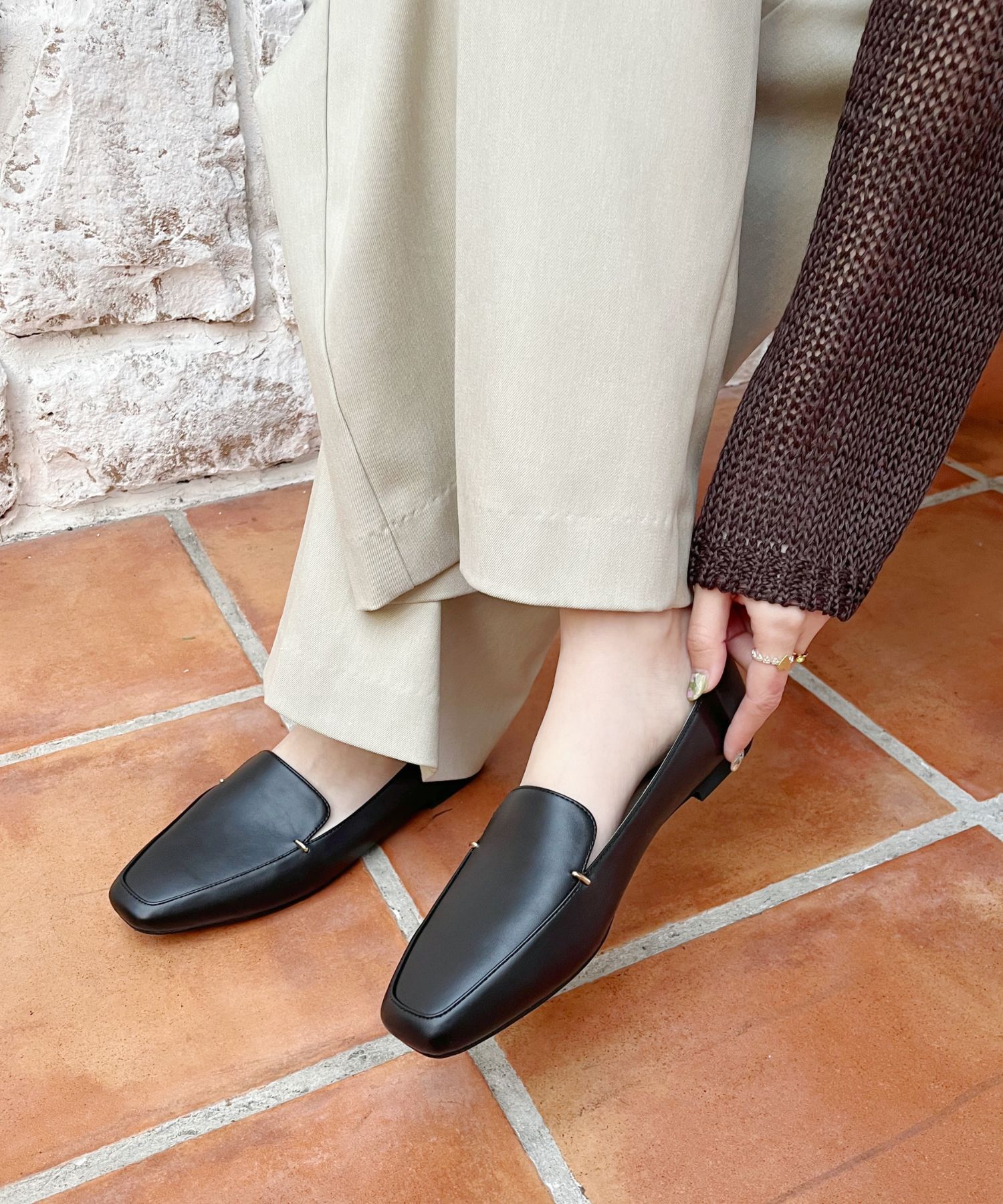 WA Oriental TRaffic「【WEB限定/累計1万足突破】メタル アクセント オペラ シューズ /R-4011 パンプス フラット」|パンプス|