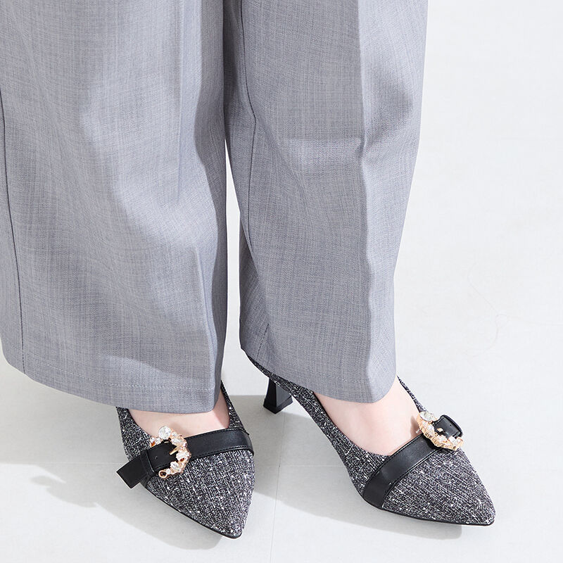 ORiental TRaffic「●2026春夏新作●ビジューバックルヒールパンプス/61104」|パンプス|