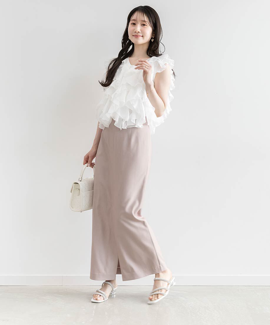  「クリアヒールビジューストラップサンダル」|サンダル|