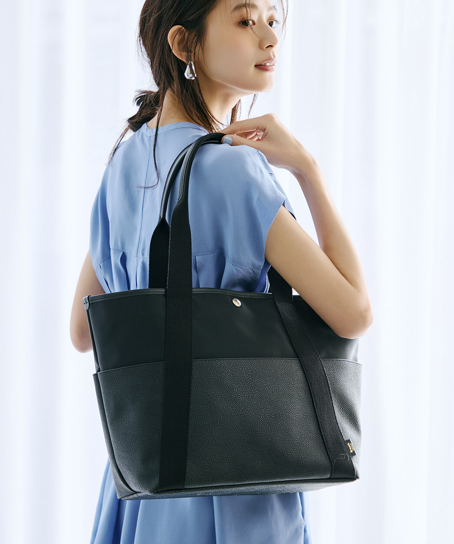 TOPKAPI BREATH「【TOPKAPI &times; 藤本美貴さんコラボ】スコッチグレイン 10ポケット トートバッグ L/マザーズバッグ/撥水」|トートバッグ|