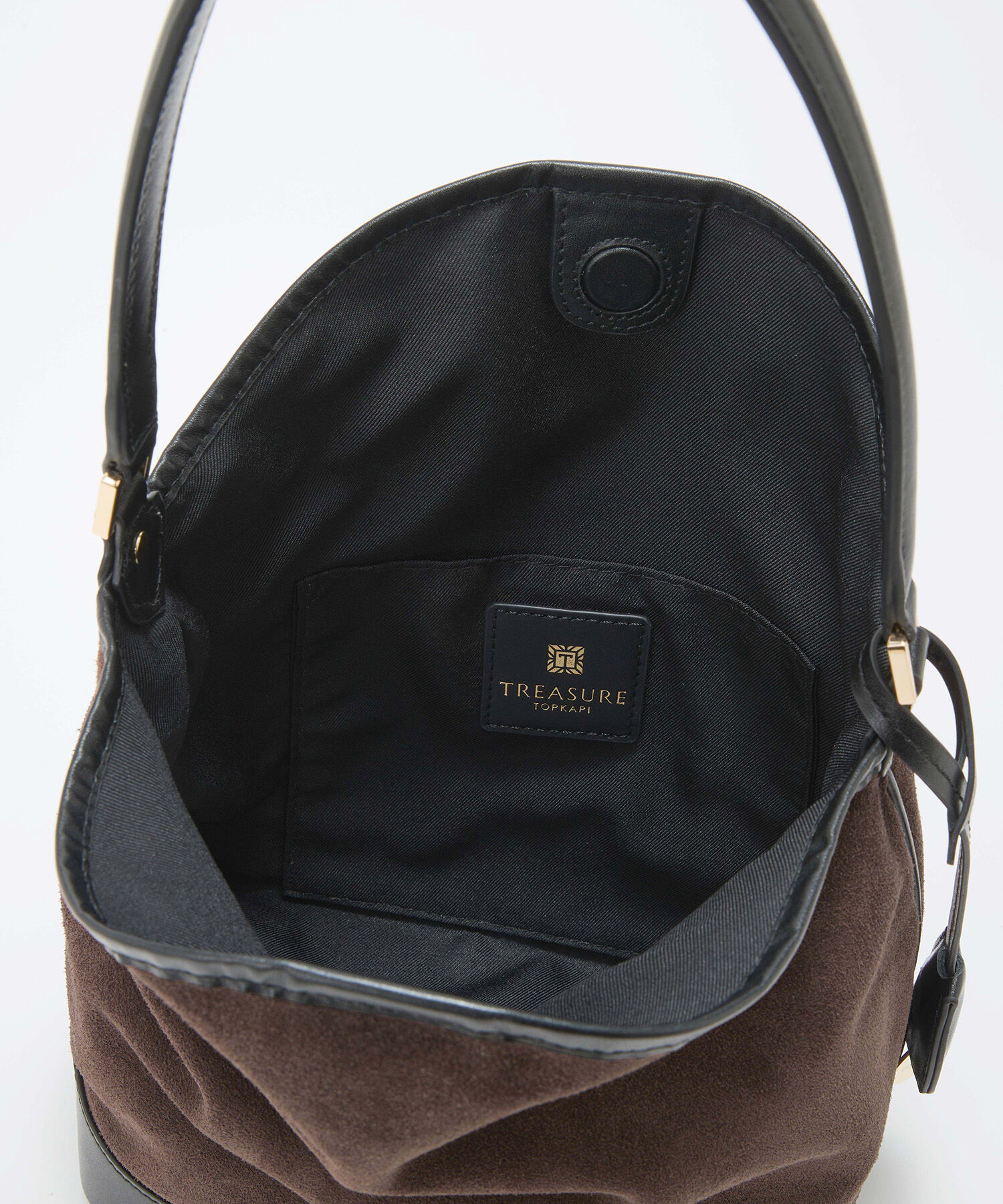 TOPKAPI TREASURE「【TREASURE TOPKAPI】スエード レザーコンビ ワンショルダーバッグ チャーム付き」|ショルダー・メッセンジャー|