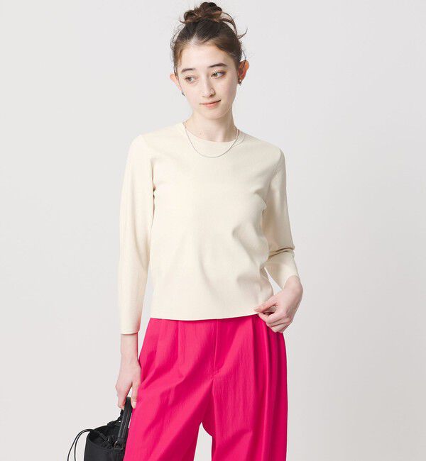 UNITED ARROWS「コンパクト クルーネック ニット ‐ウォッシャブル‐」|ニット・セーター|