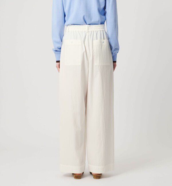 UNITED ARROWS「ツイル ダブルタック イージーパンツ OFF WHITE」|チノ|