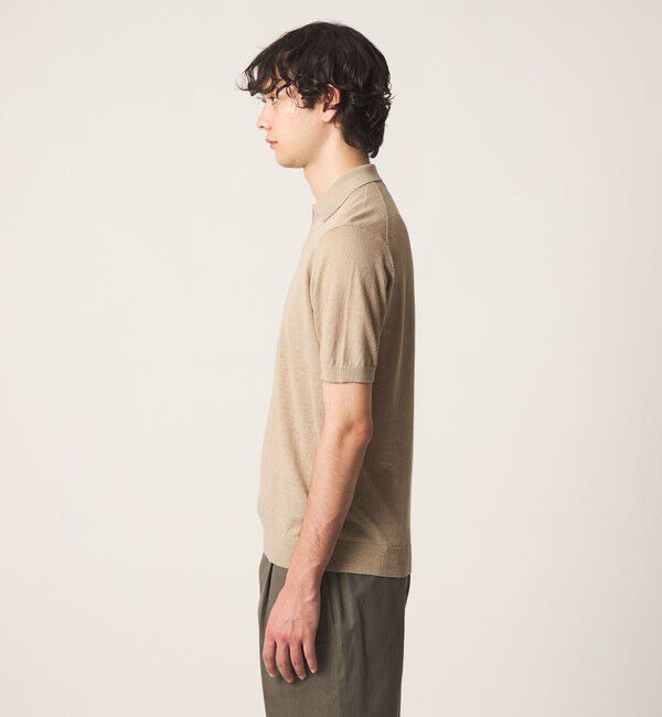 UNITED ARROWS「リネン/コットン スキッパー ポロシャツ」|ポロシャツ|