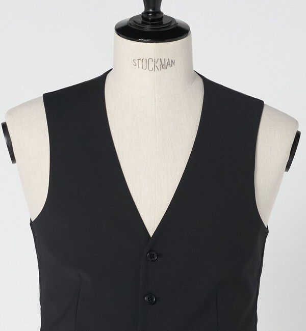 UNITED ARROWS green label relaxing「A+ TWPU トロピカル無地 スリム 5B セットアップ ベスト -ウォッシャブル-」|スーツ|