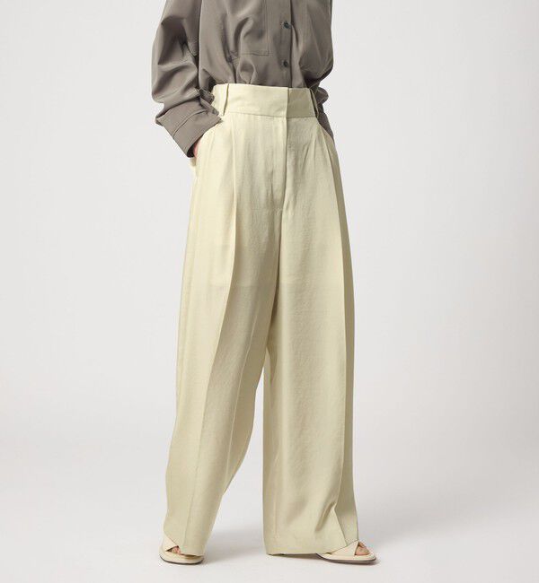 EMMEL REFINES「＜EMMEL REFINES＞EM LT/ツイル 2タック トロミパンツ」|チノ|