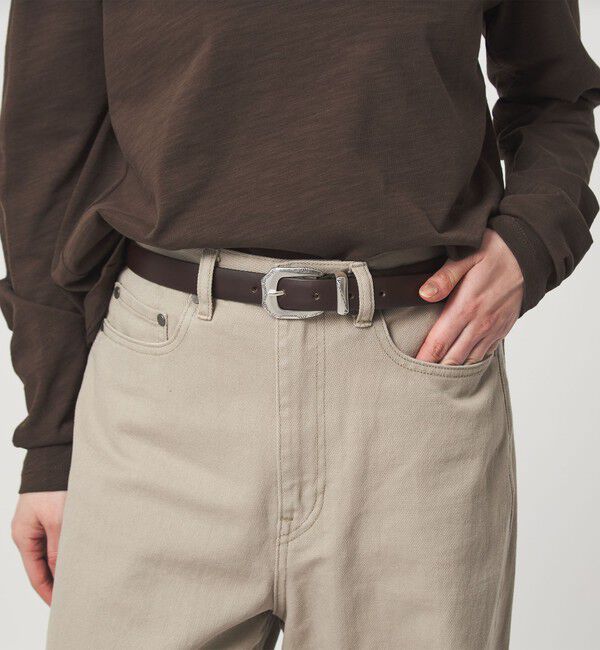 UNITED ARROWS green label relaxing「＜MANCINI 1979＞ウエスタン調 ベルト」|ベルト|DK.BROWN