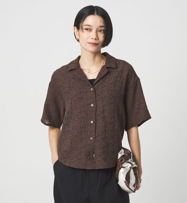 UNITED ARROWS green label relaxing「ジャガード シャツ」|シャツ・ブラウス|MD.BROWN