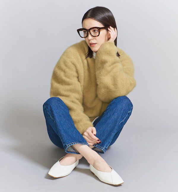 BEAUTY&YOUTH UNITED ARROWS「Vカットステッチ フラットシューズ」|バレエシューズ|