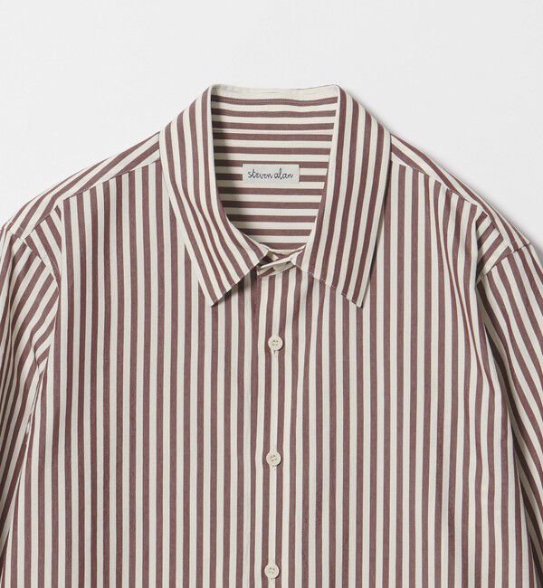 STEVEN ALAN「＜Steven Alan＞コットン キュプラ ストライプ シャツ」|シャツ・ブラウス|
