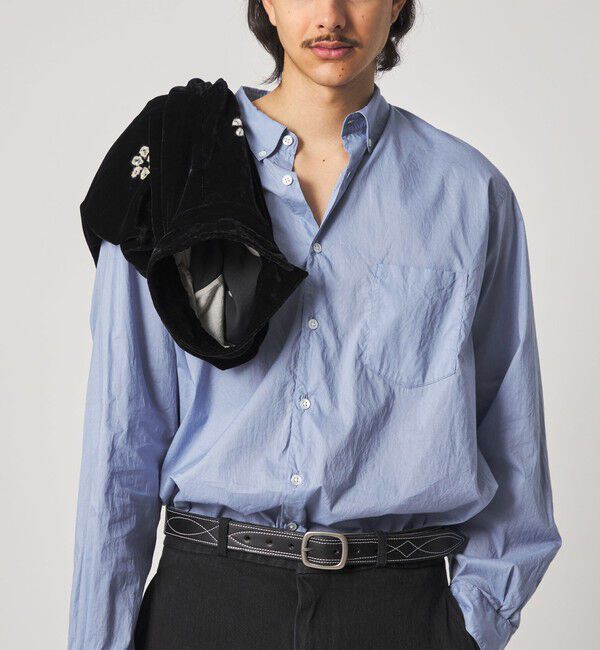 STEVEN ALAN「＜Steven Alan＞ リバティ ソリッド シングルニードル シャツ LOOSE」|シャツ・ブラウス|