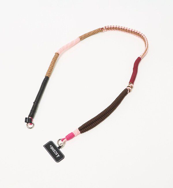 BEAUTY&YOUTH UNITED ARROWS「＜A SCENE＞Design paracord shoulder スマホショルダー ピンク」|その他|