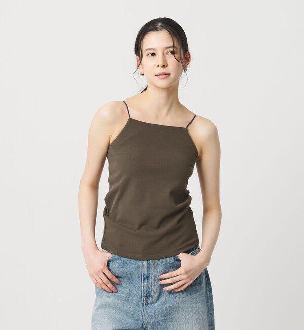 BEAUTY&YOUTH UNITED ARROWS「2トーン アメリカンスリーブ キャミソール」|キャミソール|DK.BROWN