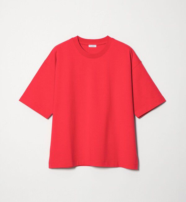 BEAUTY&YOUTH UNITED ARROWS「【WEB限定】ヘビーウエイト バレル クロップド Tシャツ」|Tシャツ・カットソー|RED