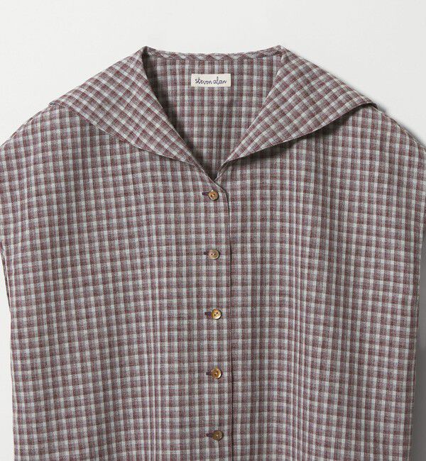 STEVEN ALAN「＜Steven Alan＞チェック ショートスリーブ シャツ」|シャツ・ブラウス|