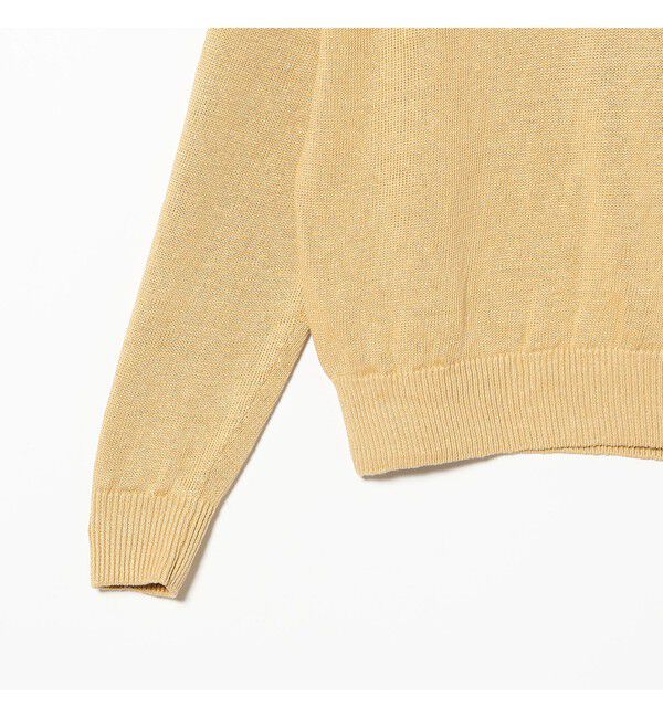 Demi-Luxe BEAMS 「【別注】BATONER / リネン スキッパーネック ニット」|ニット・セーター|