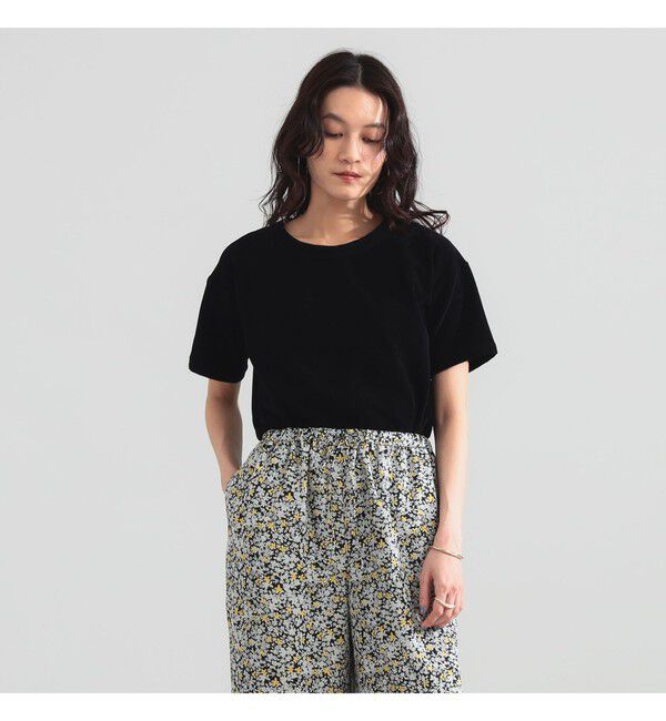 Demi-Luxe BEAMS 「MAISON CORNICHON / クラシック ショートスリーブ Tシャツ」|Tシャツ・カットソー|BLACK