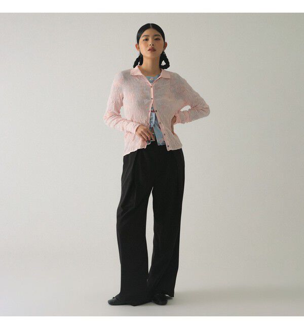 Ray BEAMS 「ベルテッド ワイド パンツ」|チノ|