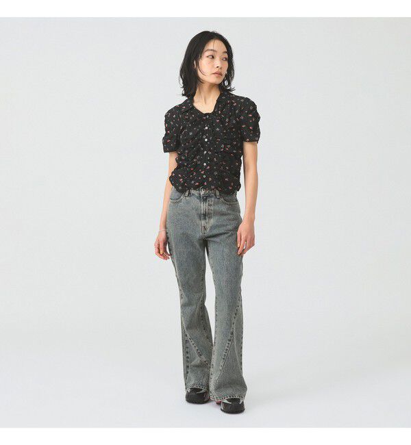 Ray BEAMS 「デニム フレア パンツ」|デニム|