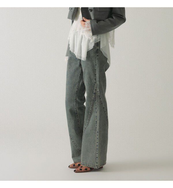 Ray BEAMS 「デニム フレア パンツ」|デニム|