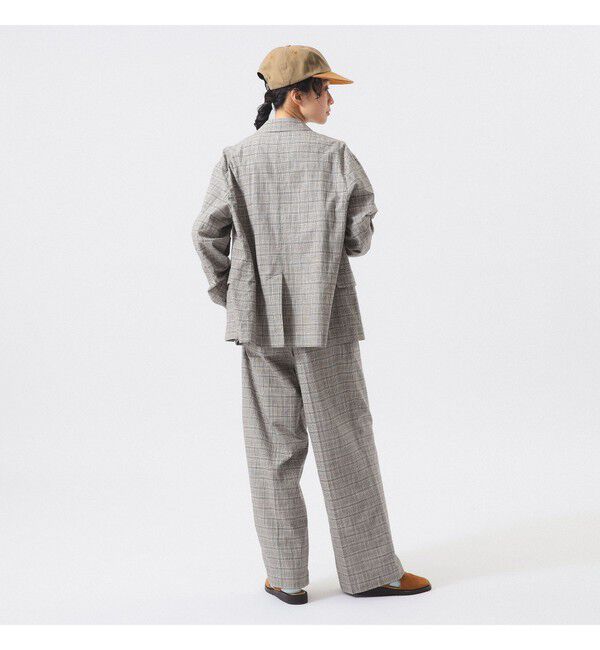 BEAMSBOY「チェック スラックス ＜オフィスカジュアル / セットアップ対応 / オンオフ兼用＞」|チノ|