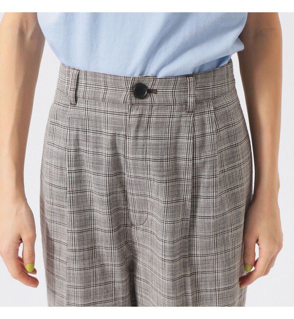 BEAMSBOY「チェック スラックス ＜オフィスカジュアル / セットアップ対応 / オンオフ兼用＞」|チノ|