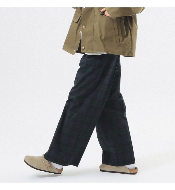 BEAMSBOY「チェック スラックス ＜オフィスカジュアル / セットアップ対応 / オンオフ兼用＞」|チノ|