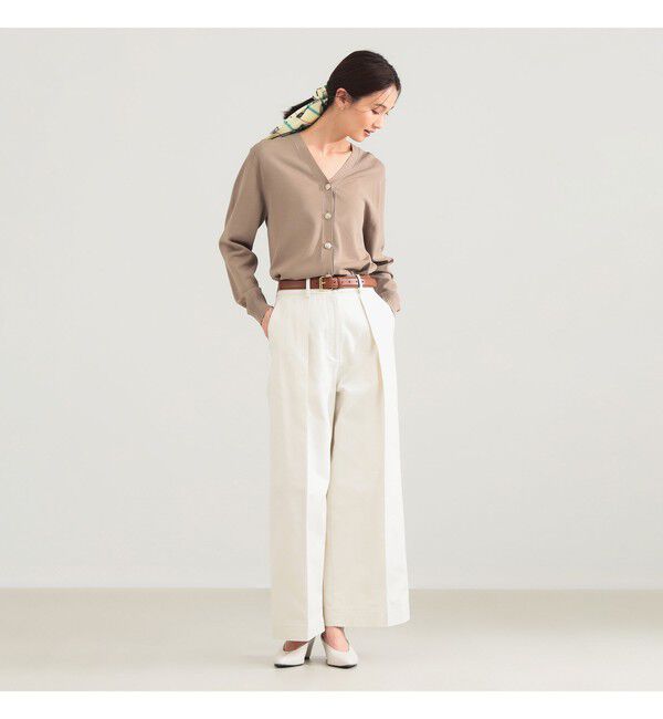 Demi-Luxe BEAMS 「メタルボタン Vネック カーディガン」|ニット・セーター|