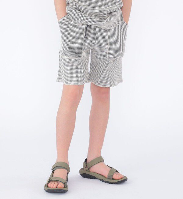 SHIPS KIDS「MOUN TEN.:160cm / バイカラー ワッフル ショーツ」|その他|ナチュラル