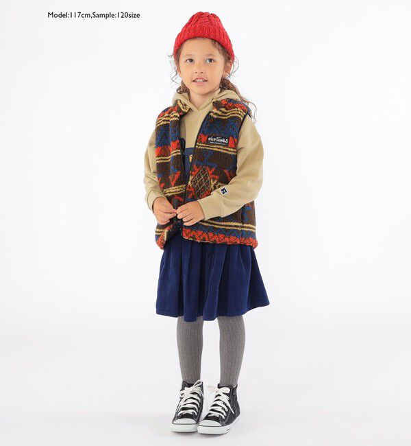 SHIPS KIDS「SHIPS KIDS:100～130cm / コーデュロイ スカート」|フレア|